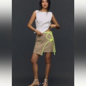 Anthropologie/Mauve - Side-Tie Structured Skirt, Medium